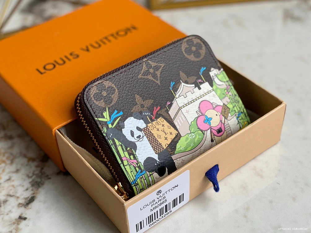 Official oldcobbler VUITTON ZIPPY COIN LOUIS PURSE 0730